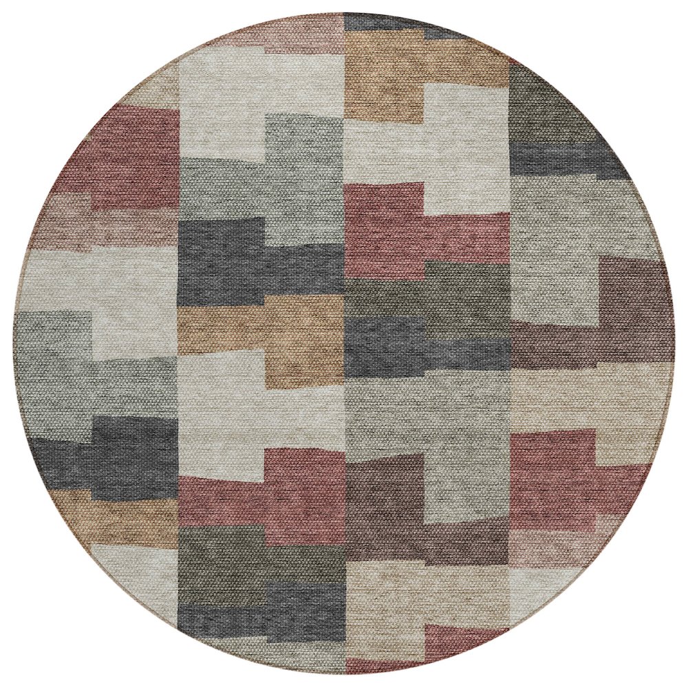 Chantille ACN659 Orange 8' x 8' Rug. Picture 1