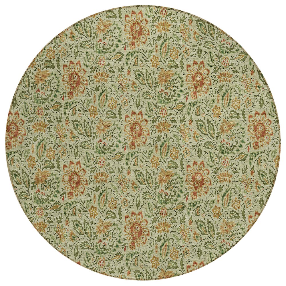 Chantille ACN660 Green 8' x 8' Rug. Picture 1