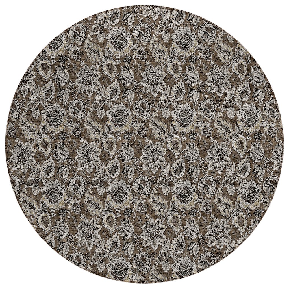 Chantille ACN661 Brown 8' x 8' Rug. Picture 1