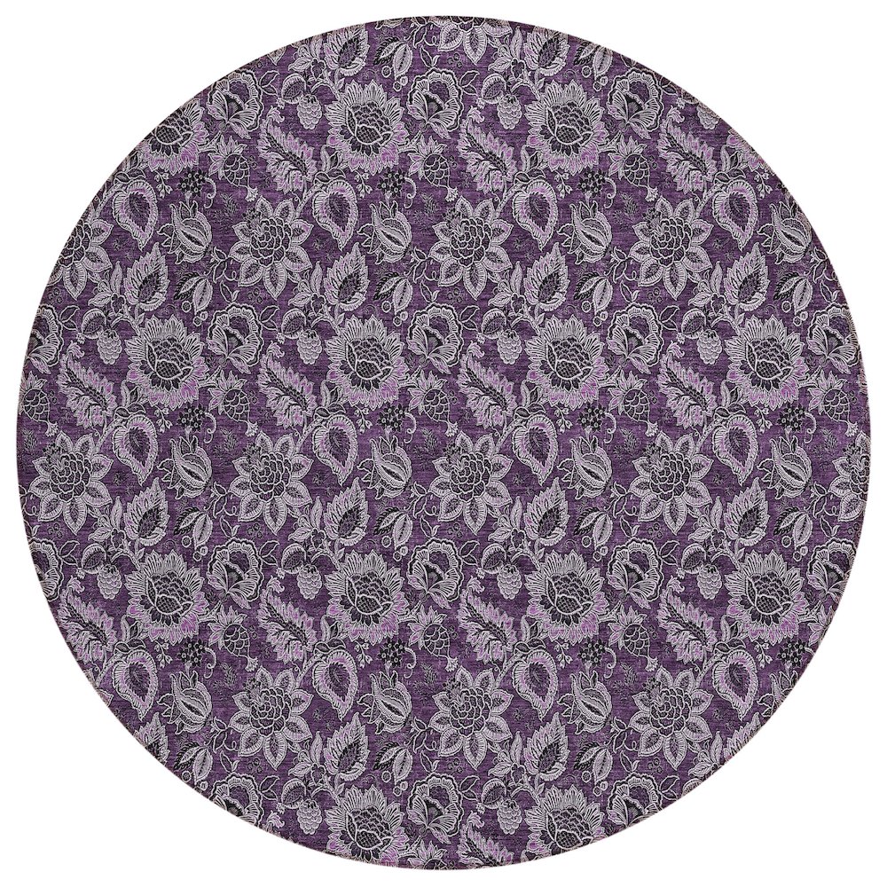 Chantille ACN661 Purple 8' x 8' Rug. Picture 1