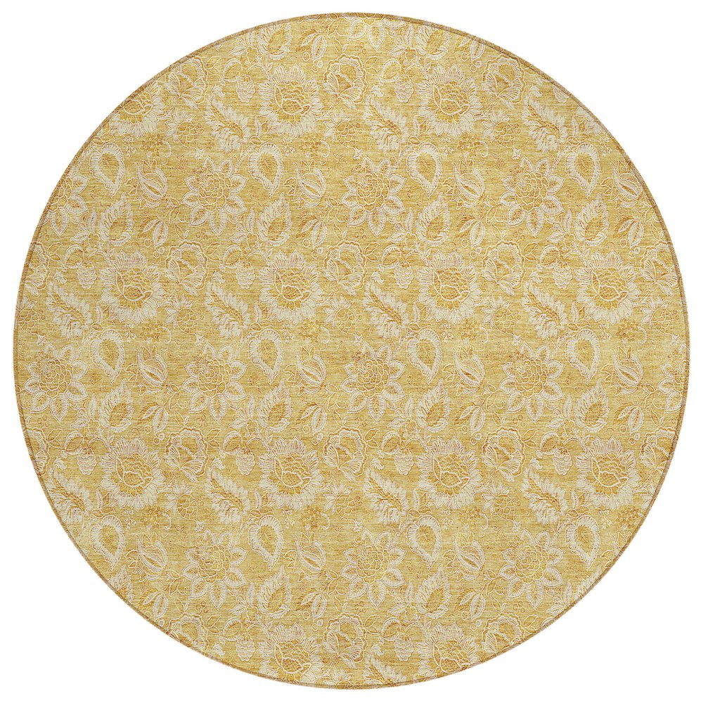 Chantille ACN661 Gold 8' x 8' Rug. Picture 1