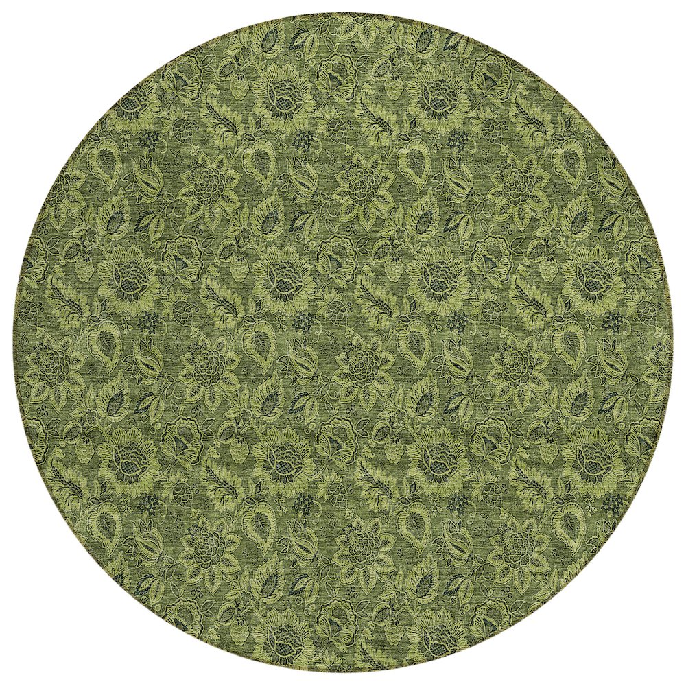 Chantille ACN661 Green 8' x 8' Rug. Picture 1
