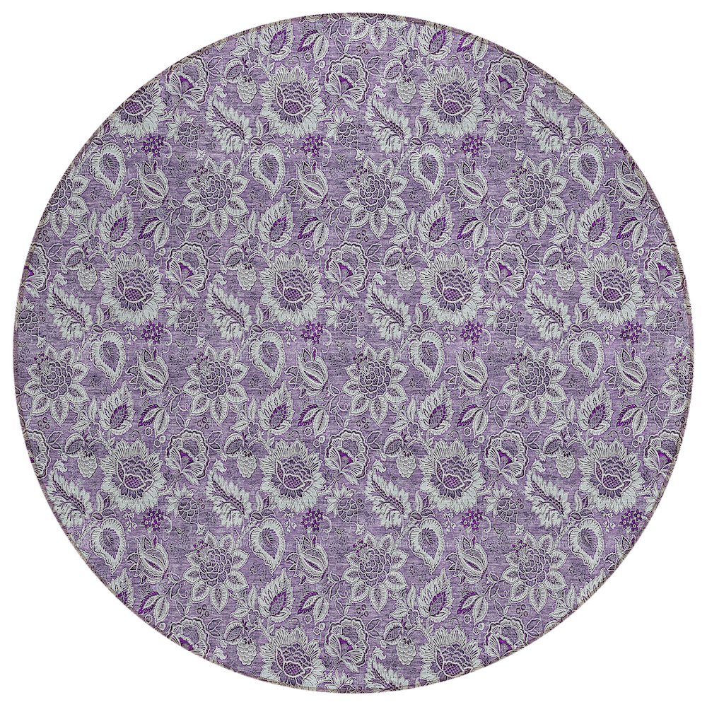 Chantille ACN661 Purple 8' x 8' Rug. Picture 1