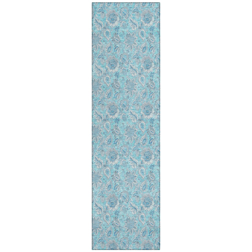Chantille ACN662 Teal 2'3" x 7'6" Rug. Picture 1