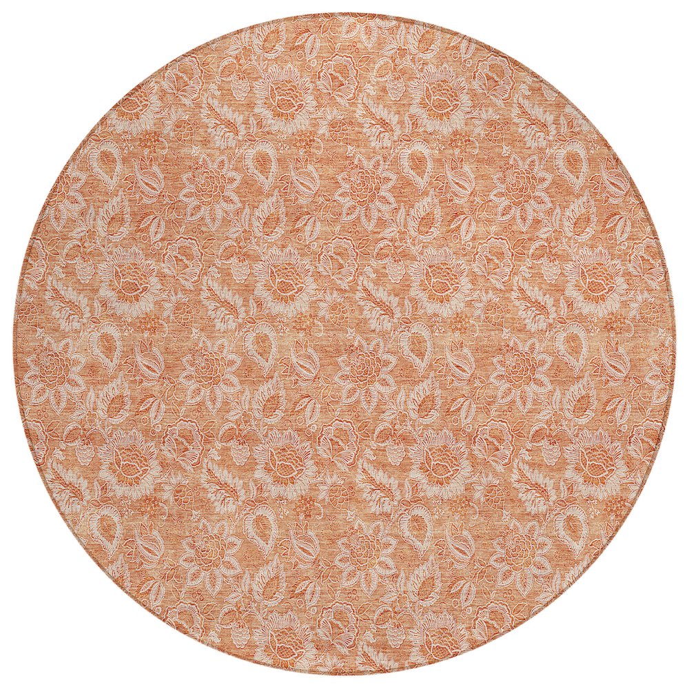 Chantille ACN662 Orange 8' x 8' Rug. Picture 1