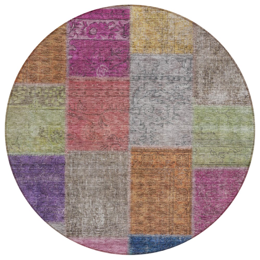 Chantille ACN663 Orange 8' x 8' Rug. Picture 1