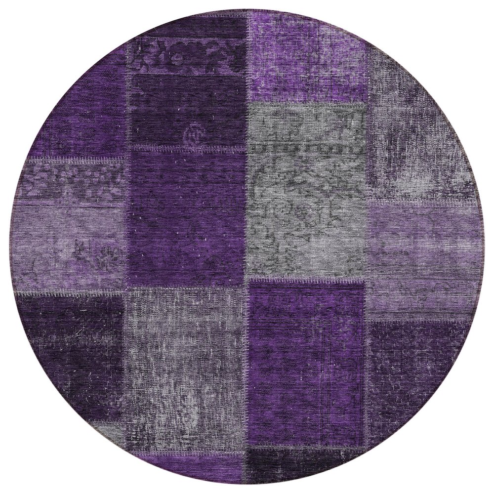 Chantille ACN663 Purple 8' x 8' Rug. Picture 1