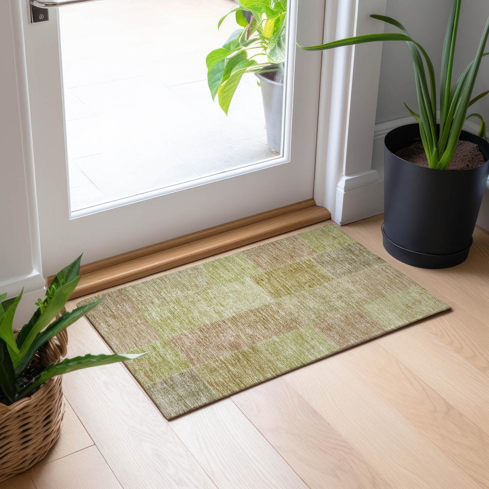 Chantille ACN664 Green 1'8" x 2'6" Rug. Picture 6