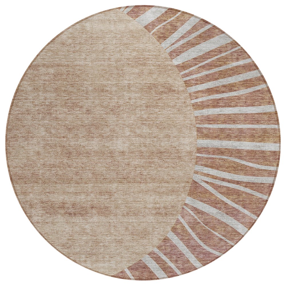 Chantille ACN668 Orange 8' x 8' Rug. Picture 1