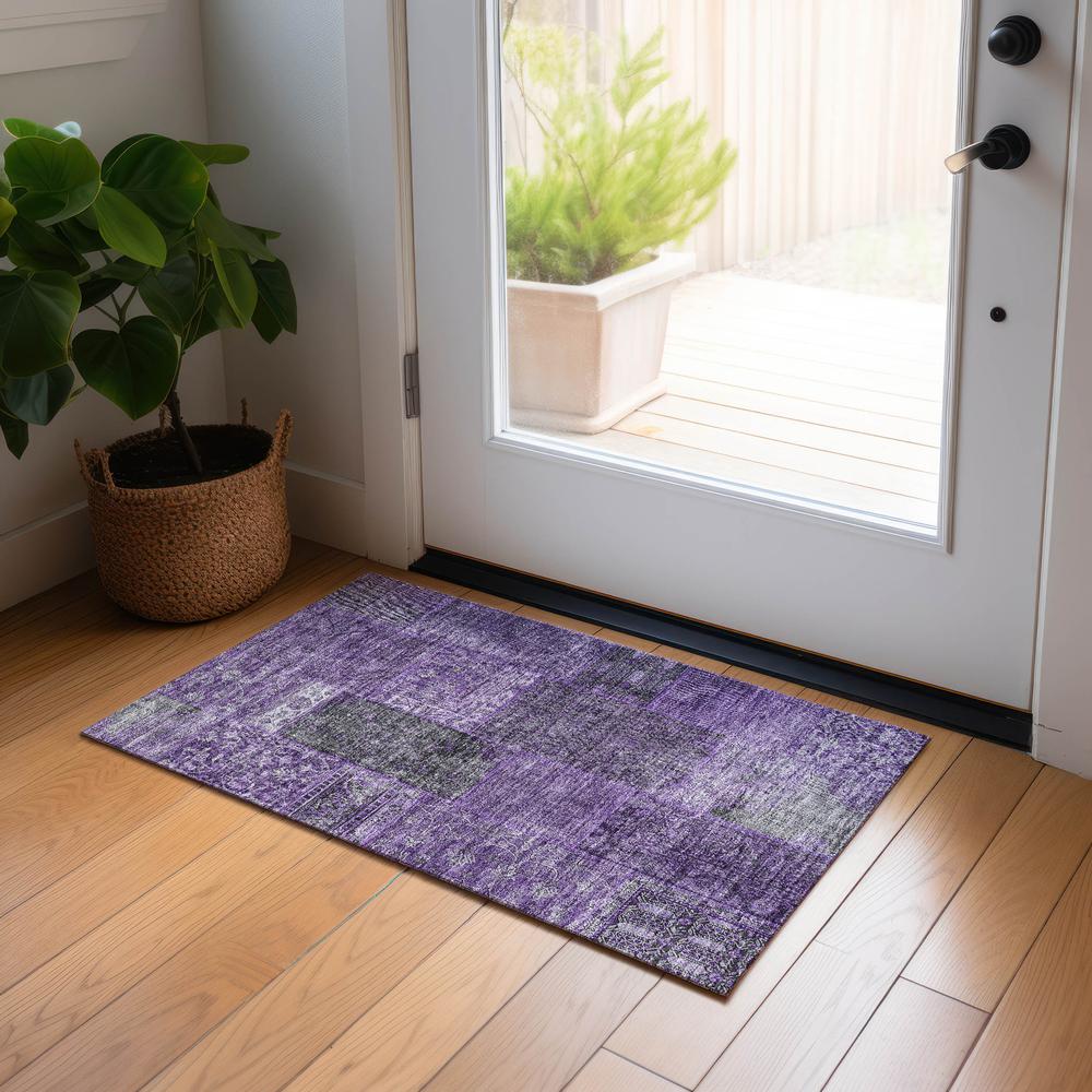 Chantille ACN669 Purple 1'8" x 2'6" Rug. Picture 6