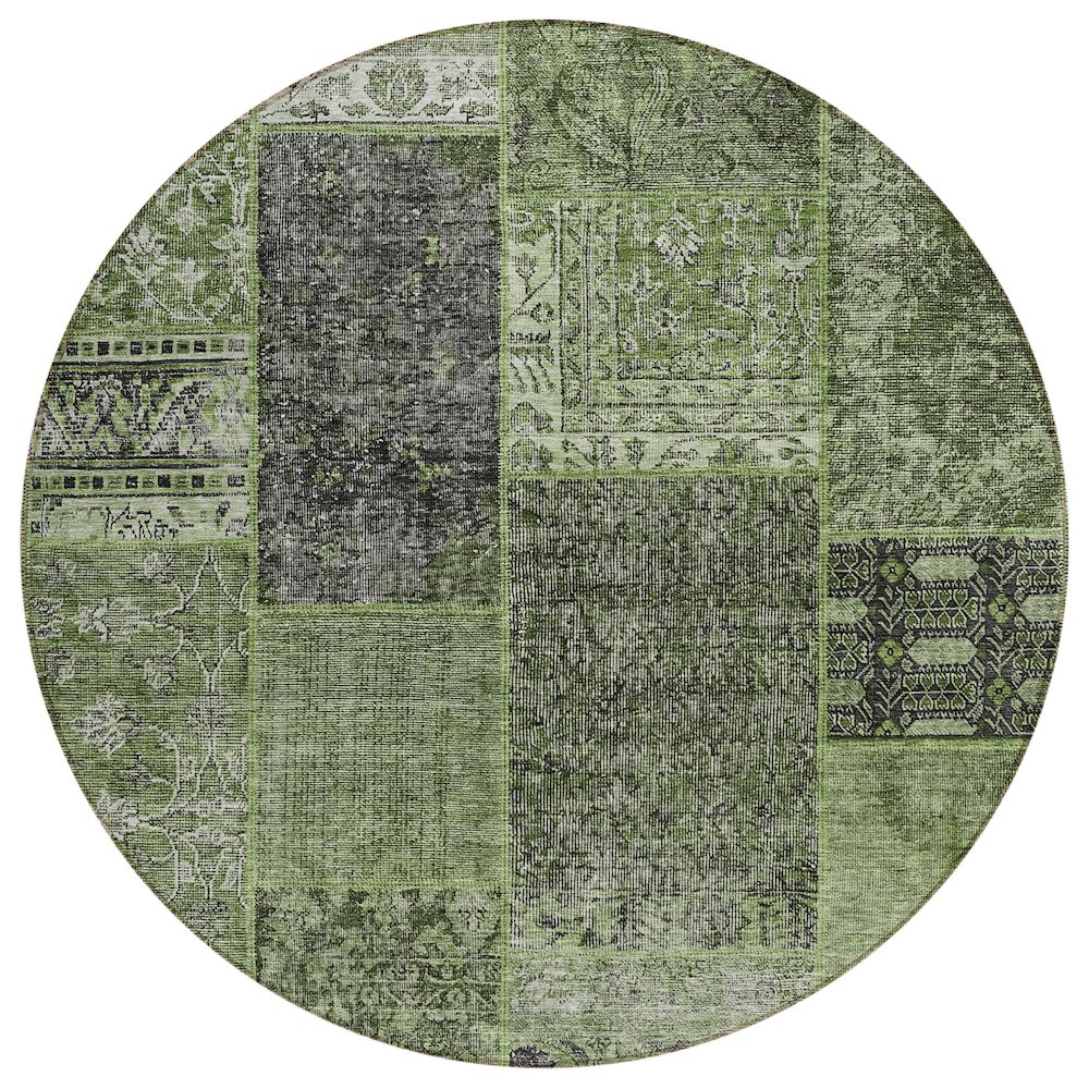 Chantille ACN669 Green 8' x 8' Rug. Picture 1
