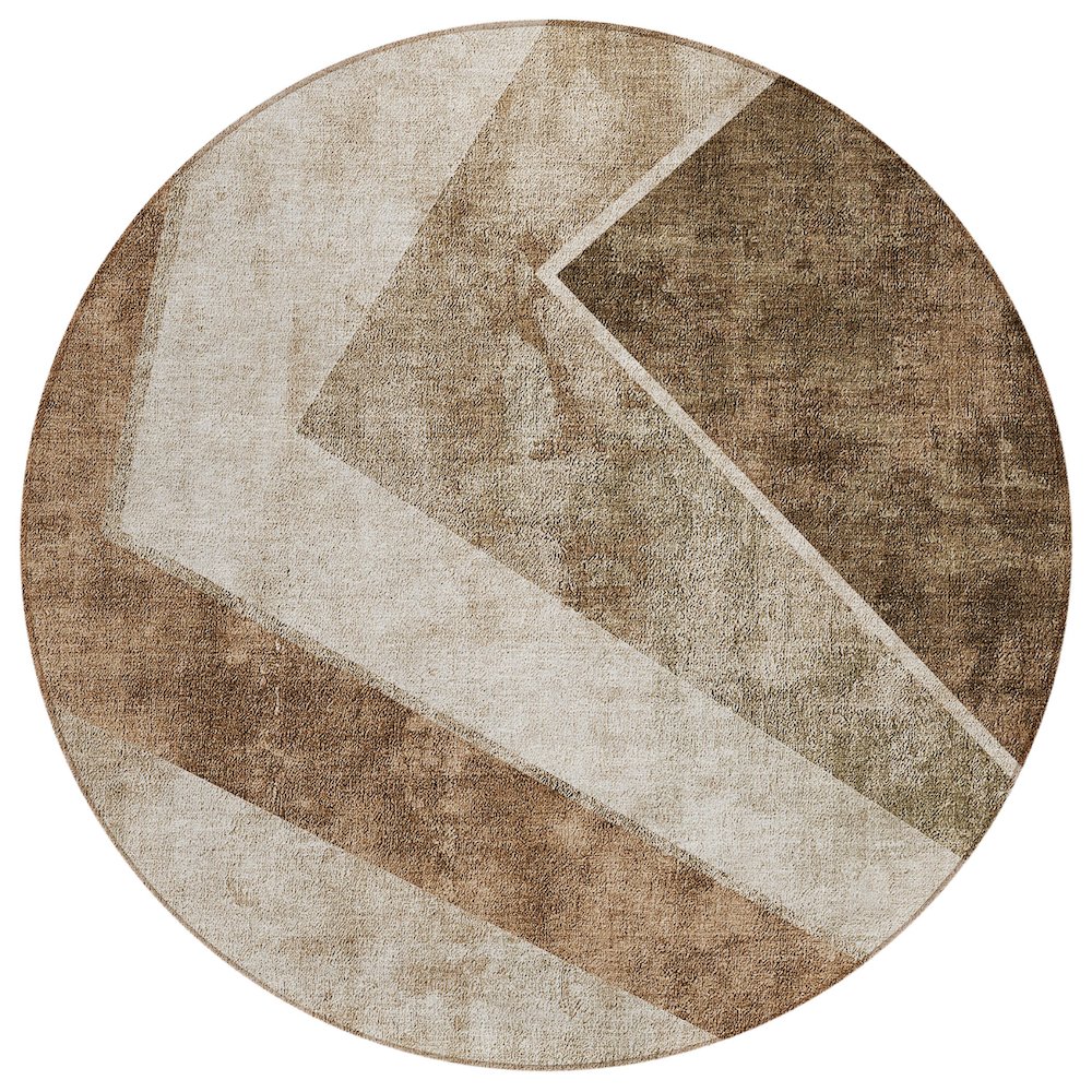 Chantille ACN671 Brown 8' x 8' Rug. Picture 1