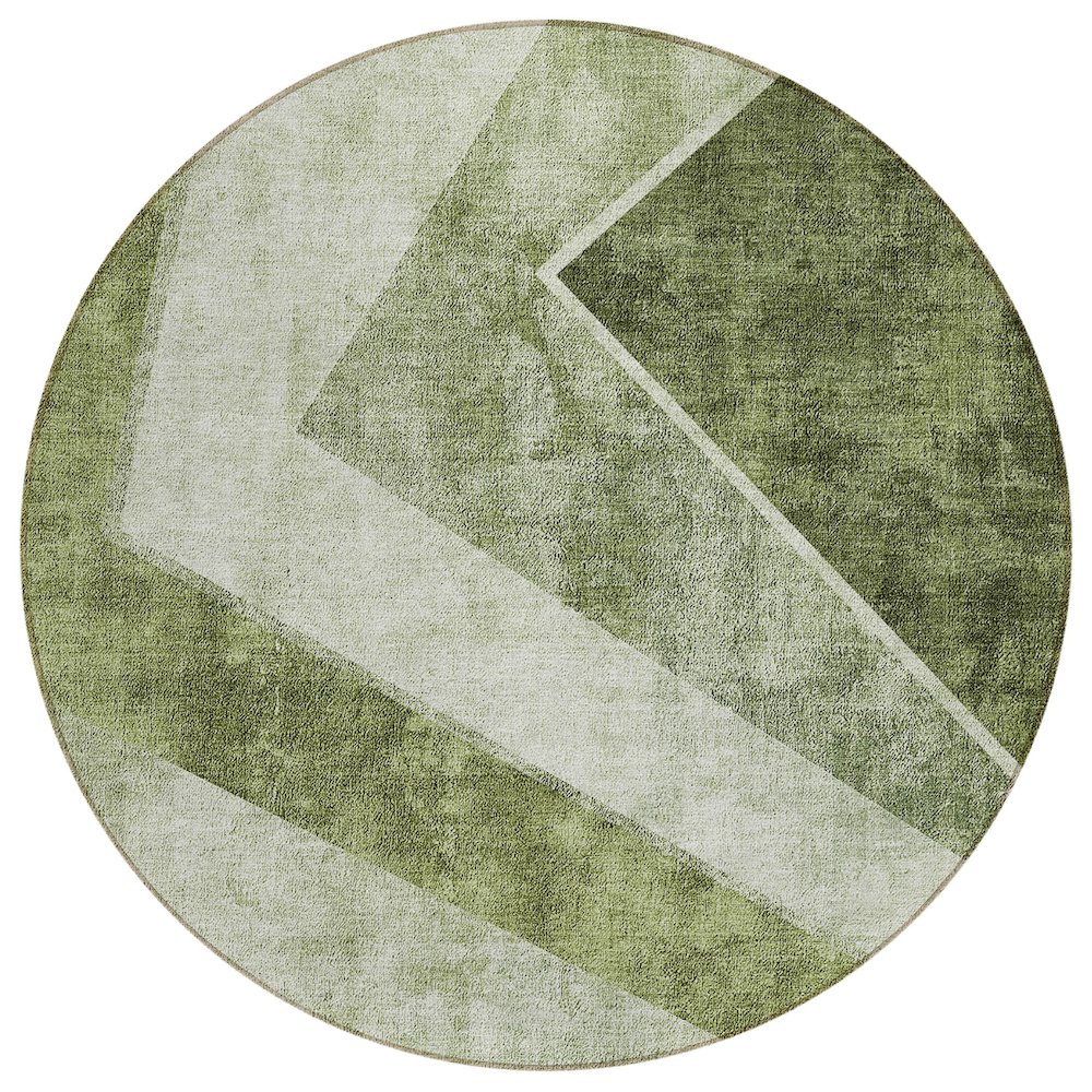 Chantille ACN671 Green 8' x 8' Rug. Picture 1