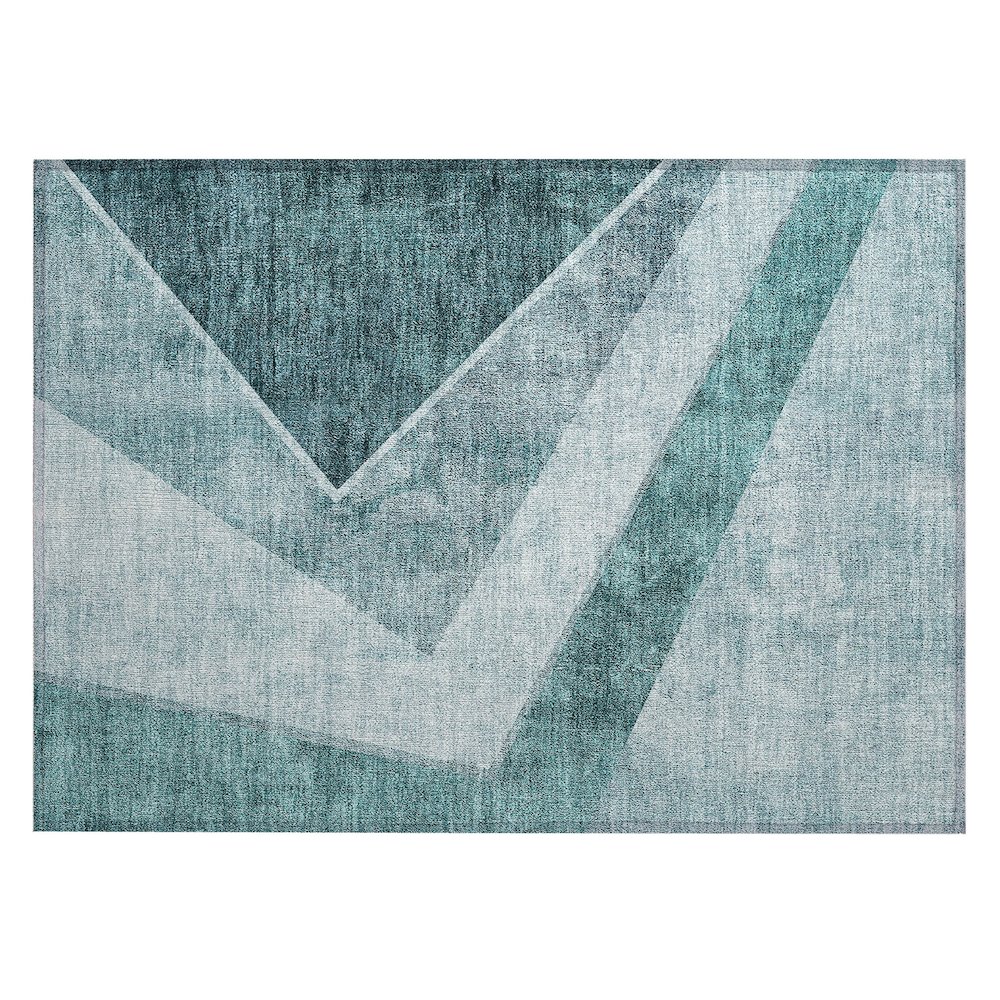 Chantille ACN671 Teal 1'8" x 2'6" Rug. Picture 1