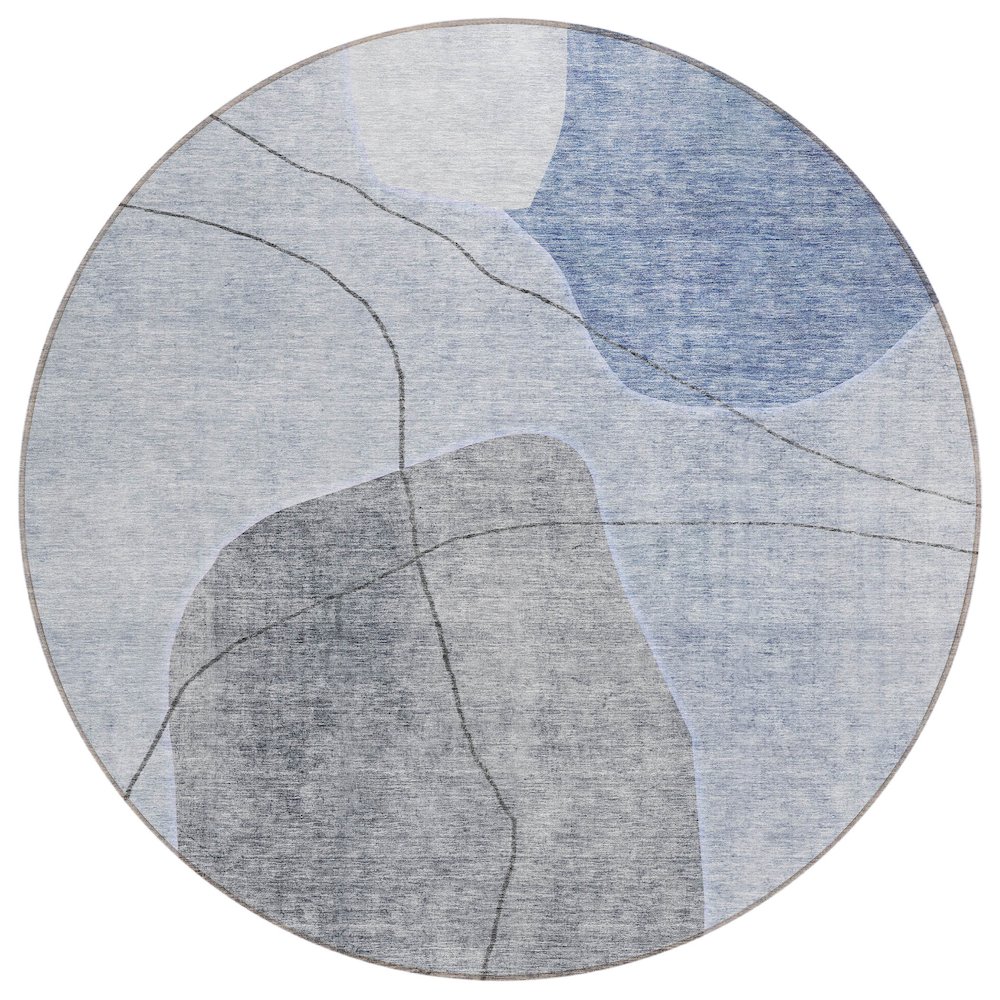 Chantille ACN672 Blue 8' x 8' Rug. Picture 1