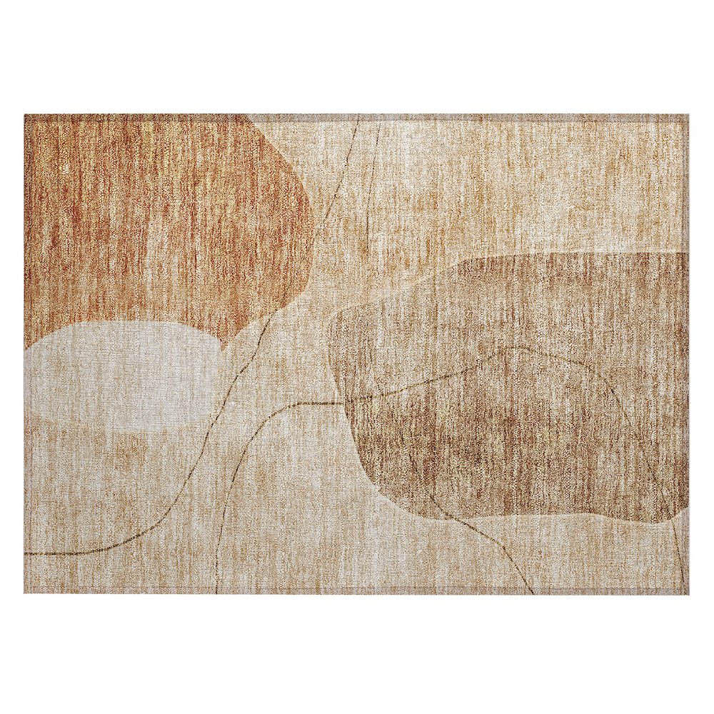 Chantille ACN672 Orange 1'8" x 2'6" Rug. Picture 1