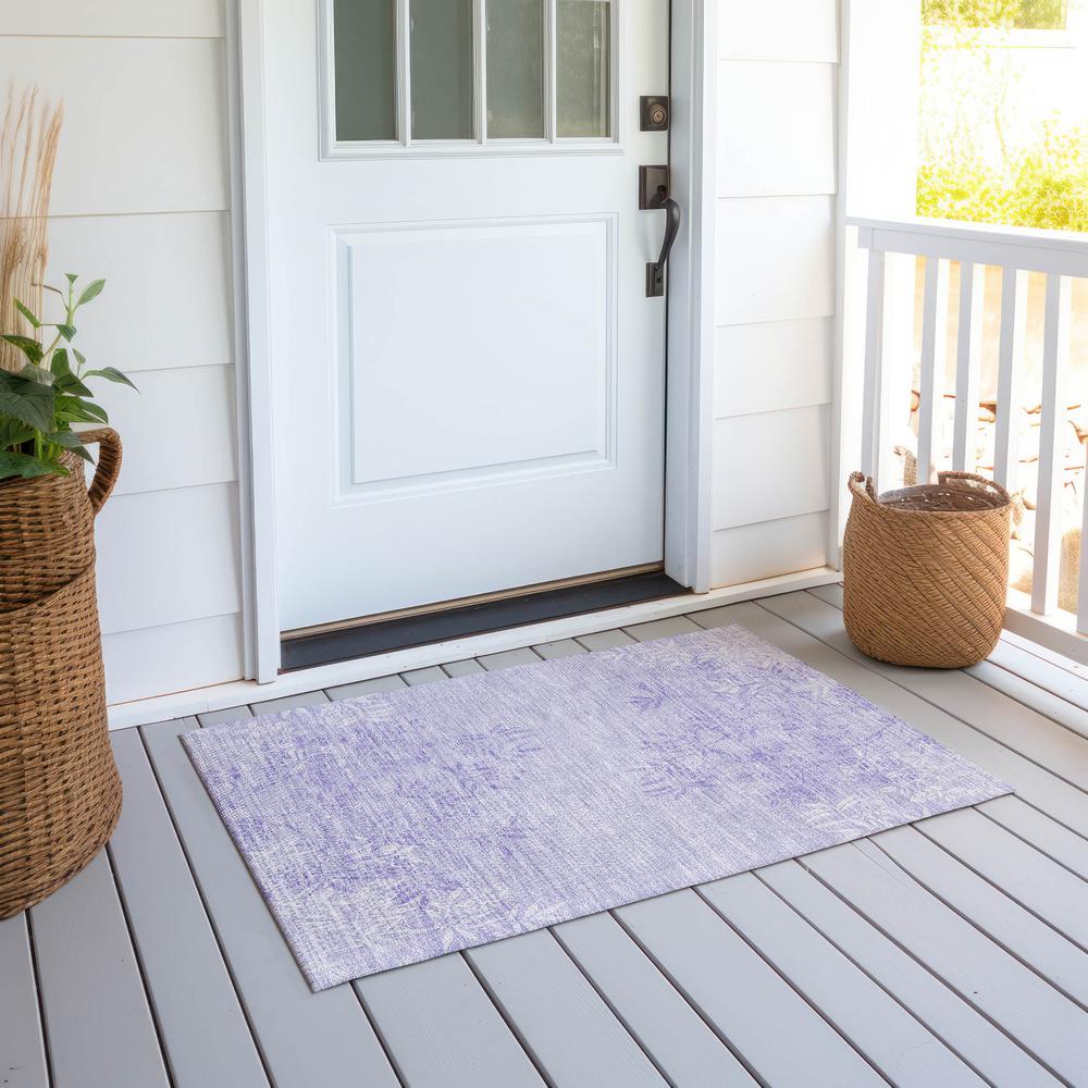 Chantille ACN673 Purple 1'8" x 2'6" Rug. Picture 7