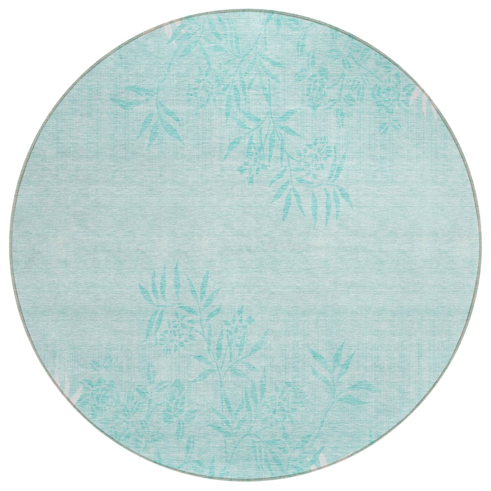 Chantille ACN673 Teal 8' x 8' Rug. Picture 1