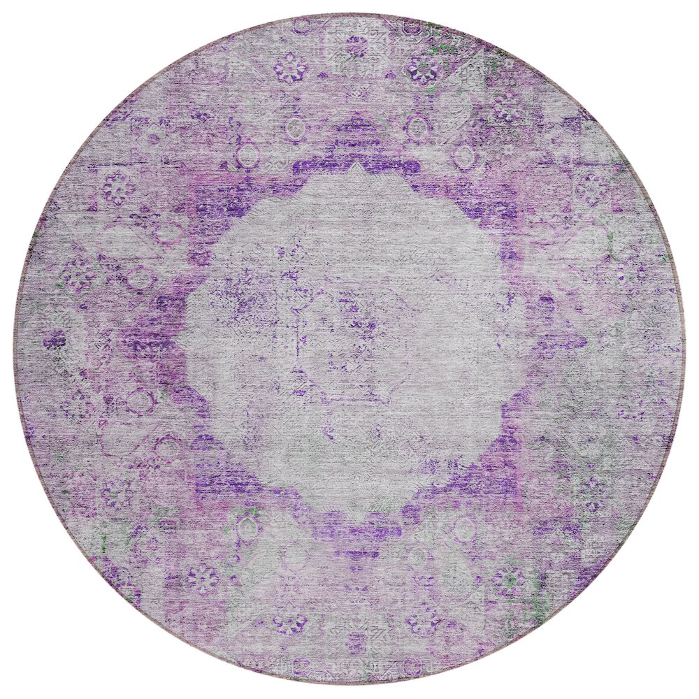 Chantille ACN675 Purple 8' x 8' Rug. Picture 1