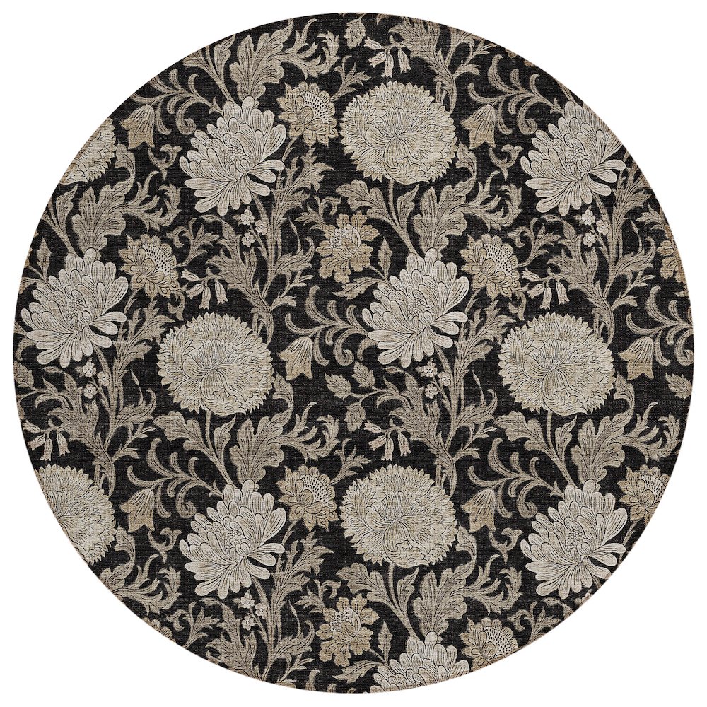 Chantille ACN677 Black 8' x 8' Rug. Picture 1