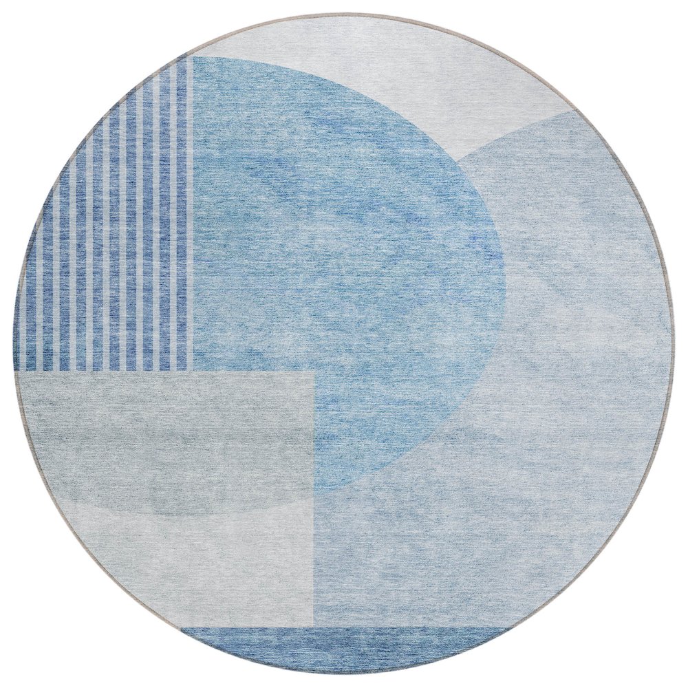 Chantille ACN678 Blue 8' x 8' Rug. Picture 1