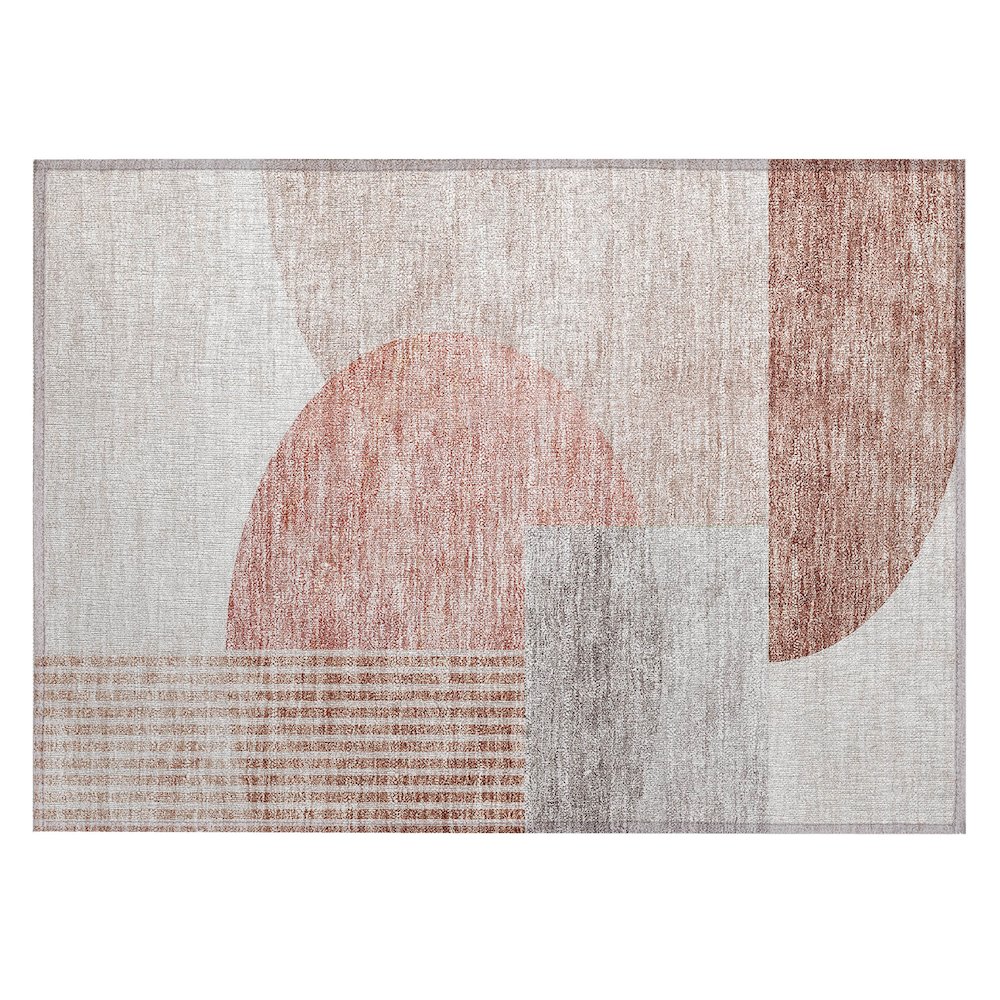 Chantille ACN678 Orange 1'8" x 2'6" Rug. Picture 1