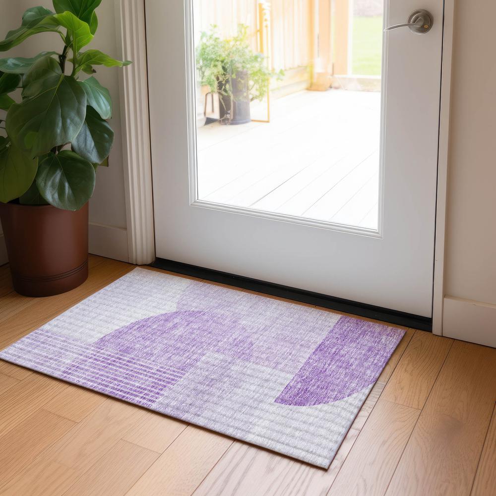 Chantille ACN678 Purple 1'8" x 2'6" Rug. Picture 6