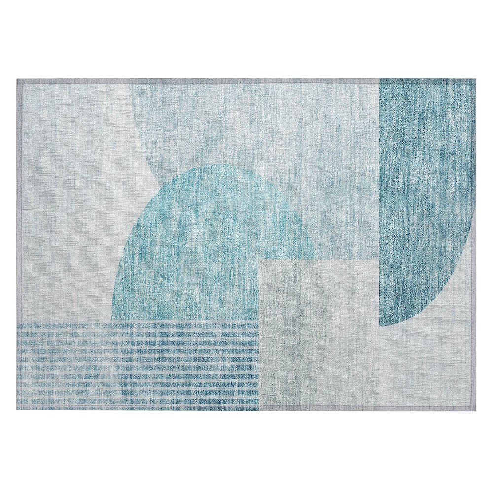 Chantille ACN678 Teal 1'8" x 2'6" Rug. Picture 1