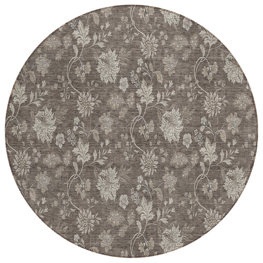 Chantille ACN680 Brown 8' x 8' Rug. Picture 1
