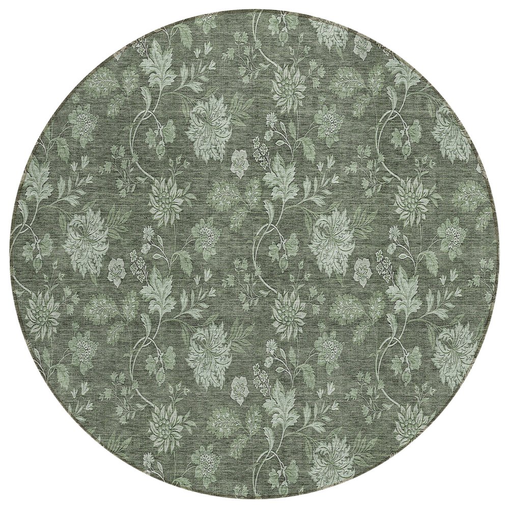 Chantille ACN680 Green 8' x 8' Rug. Picture 1