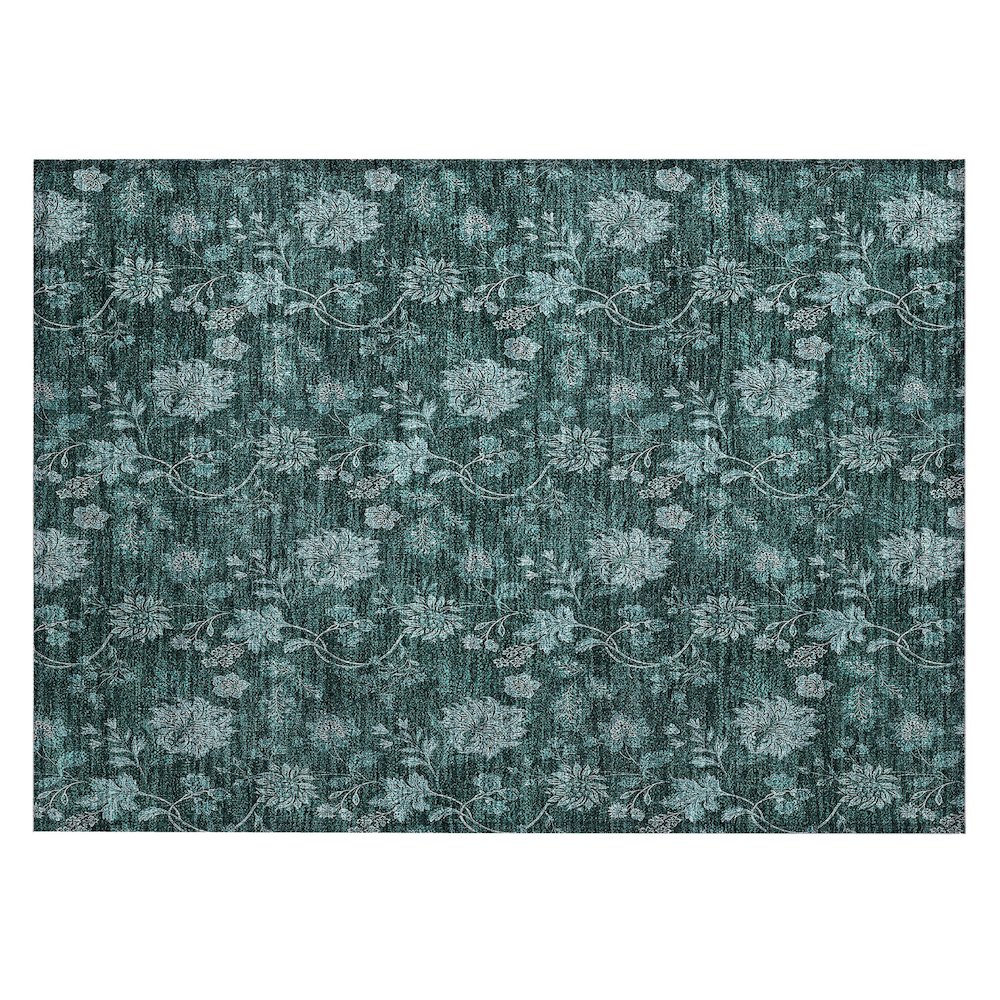 Chantille ACN680 Teal 1'8" x 2'6" Rug. Picture 1