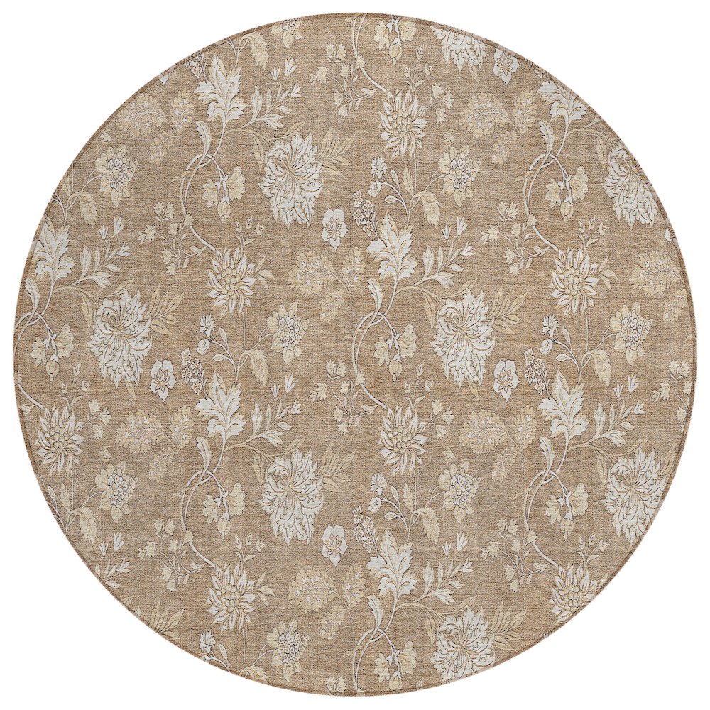 Chantille ACN681 Orange 8' x 8' Rug. Picture 1