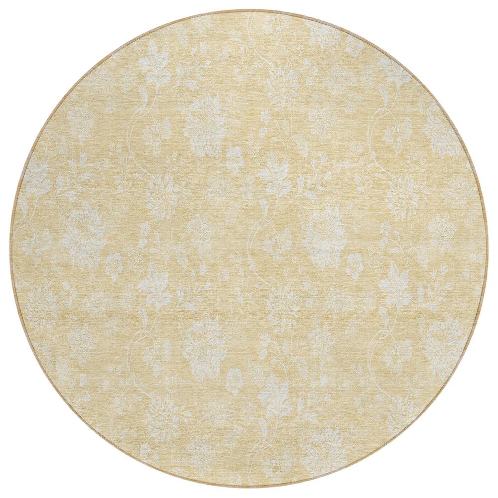 Chantille ACN681 Gold 8' x 8' Rug. Picture 1