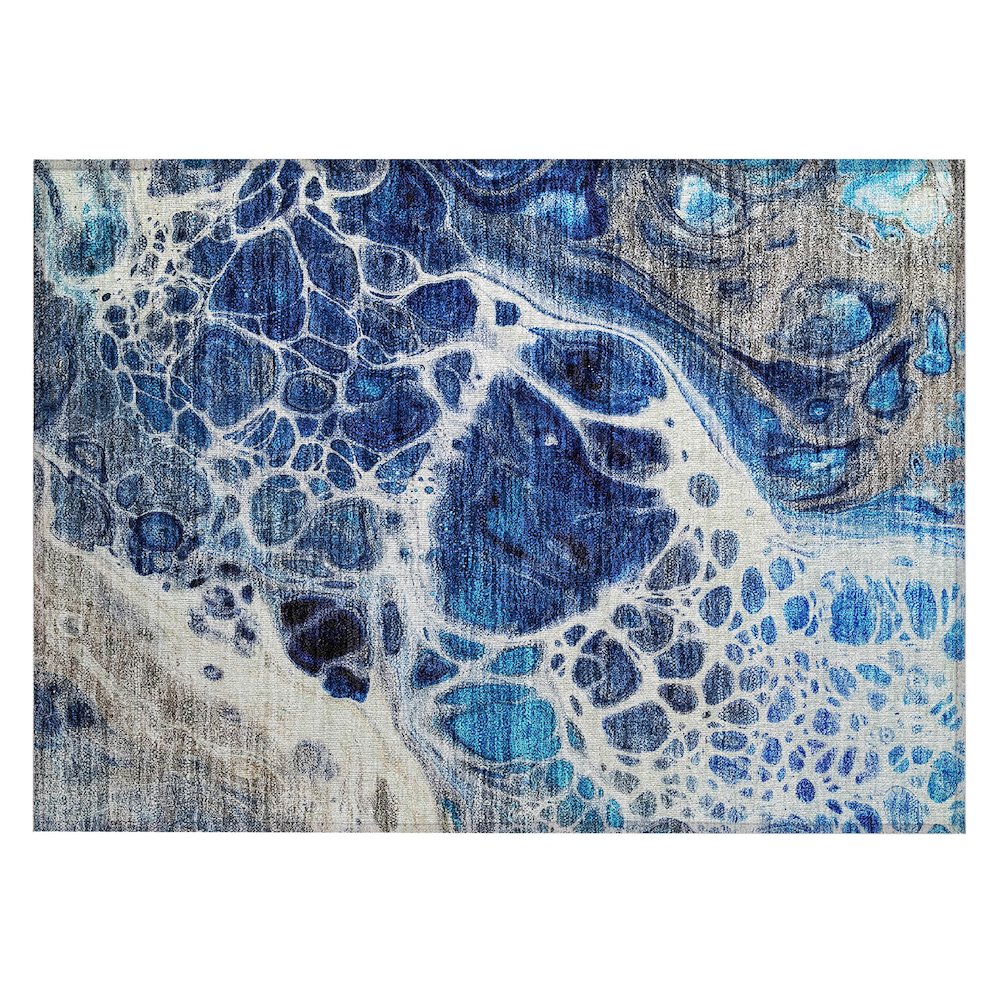 Chantille ACN682 Blue 1'8" x 2'6" Rug. Picture 1