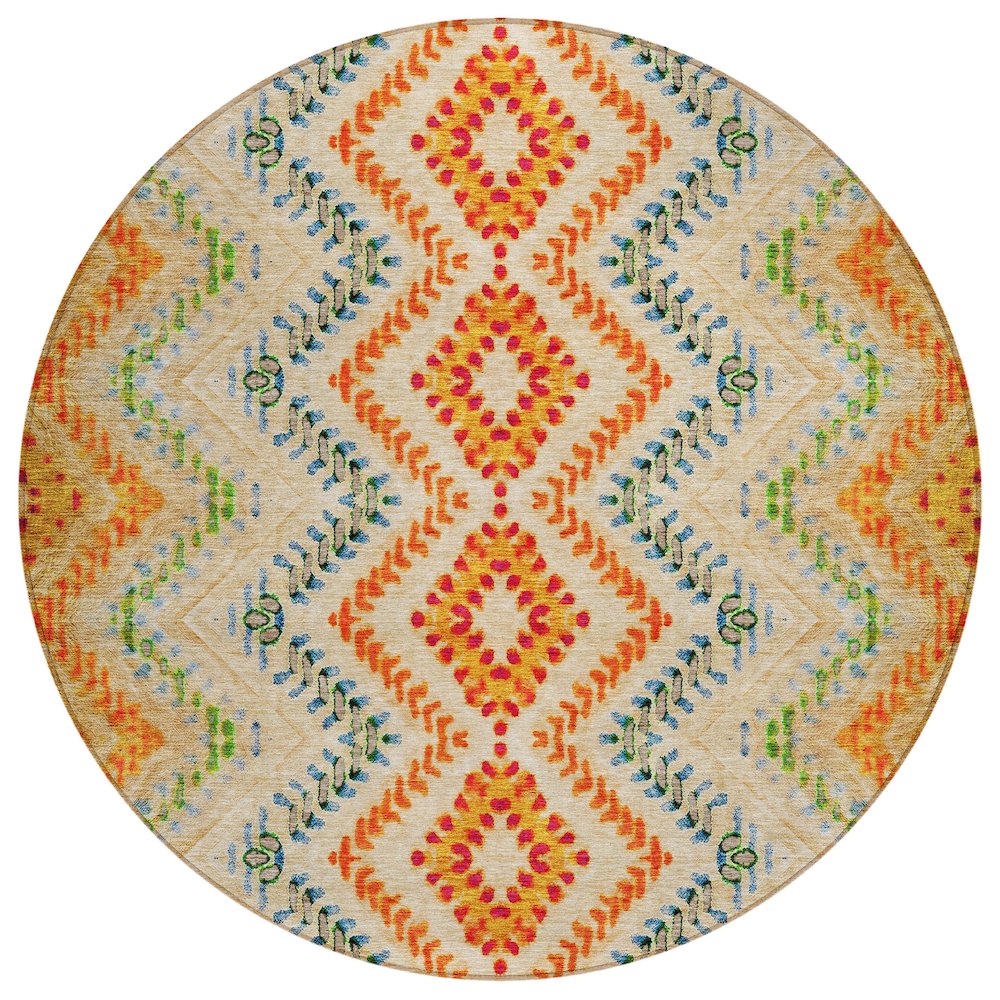 Chantille ACN683 Brown 8' x 8' Rug. Picture 1