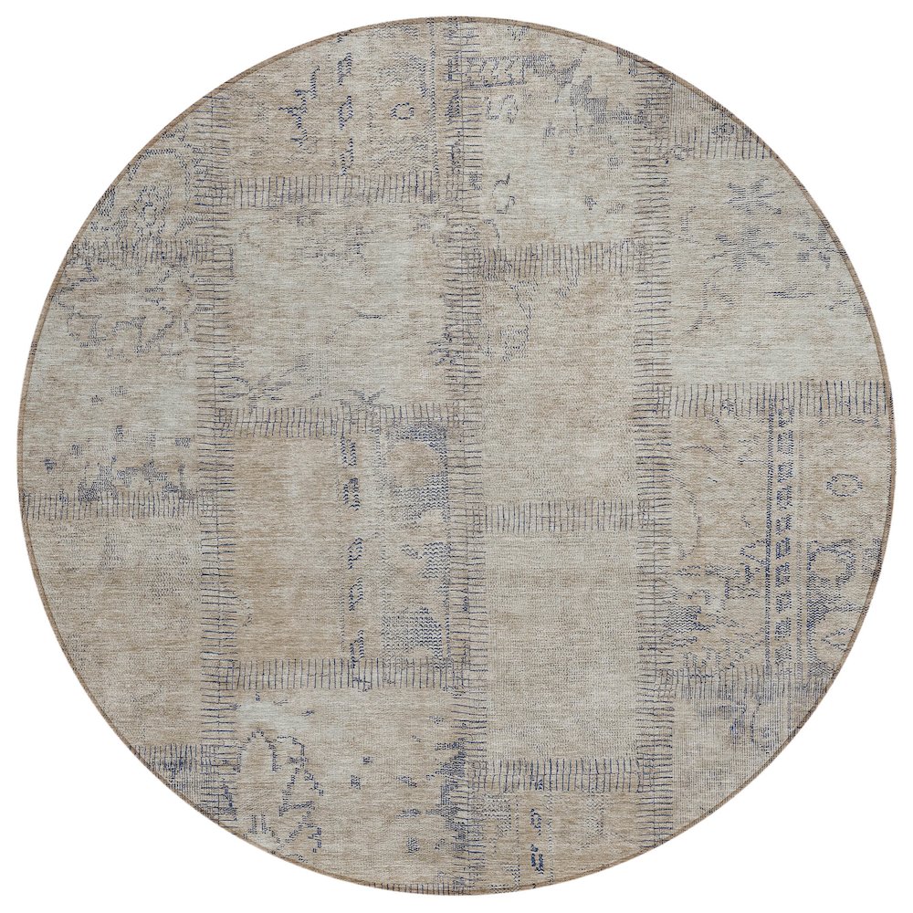 Chantille ACN685 Brown 8' x 8' Rug. Picture 1