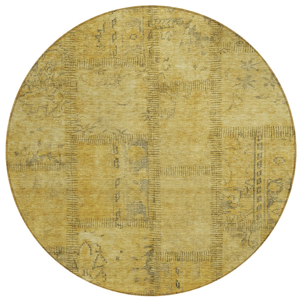 Chantille ACN685 Gold 8' x 8' Rug. Picture 1