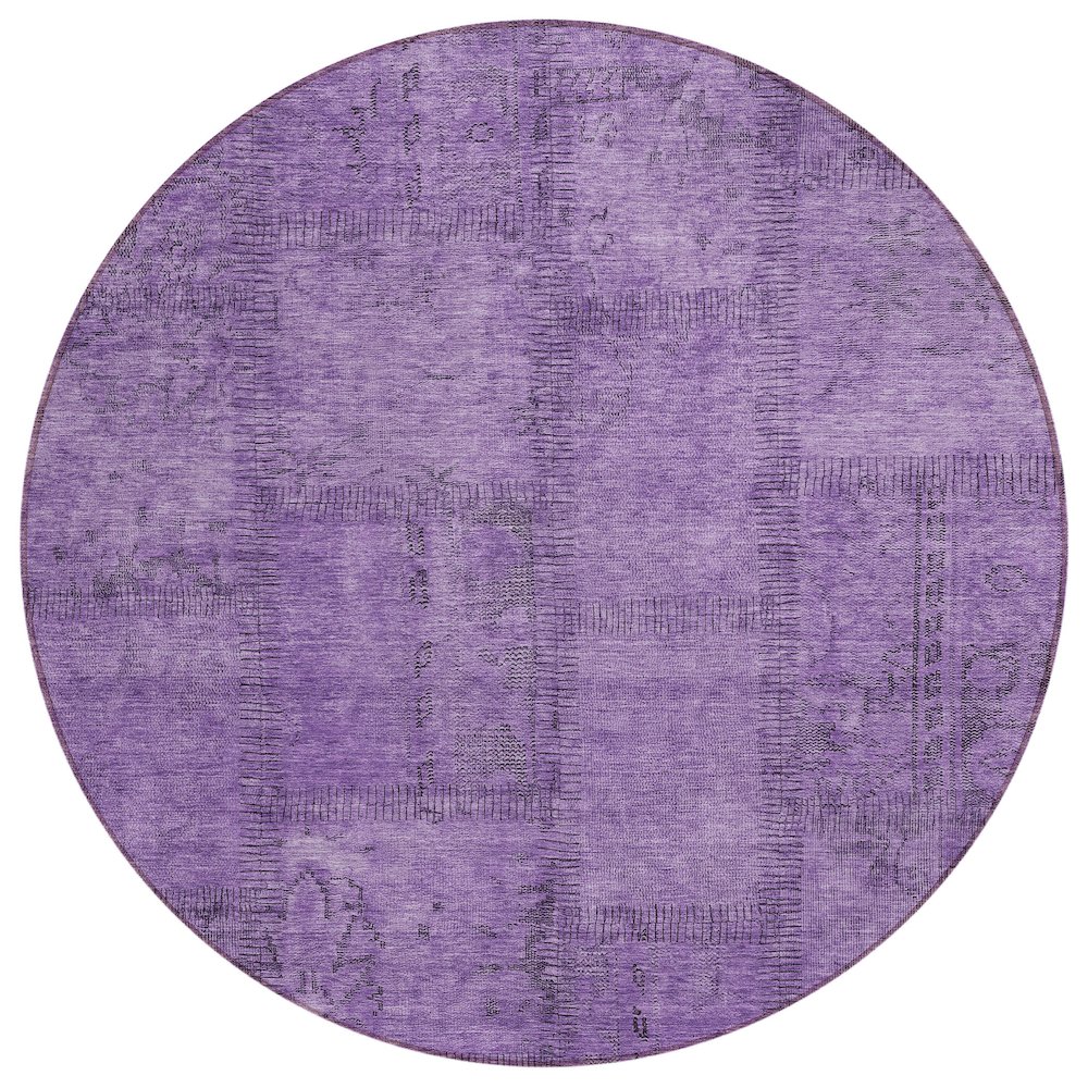 Chantille ACN685 Purple 8' x 8' Rug. Picture 1