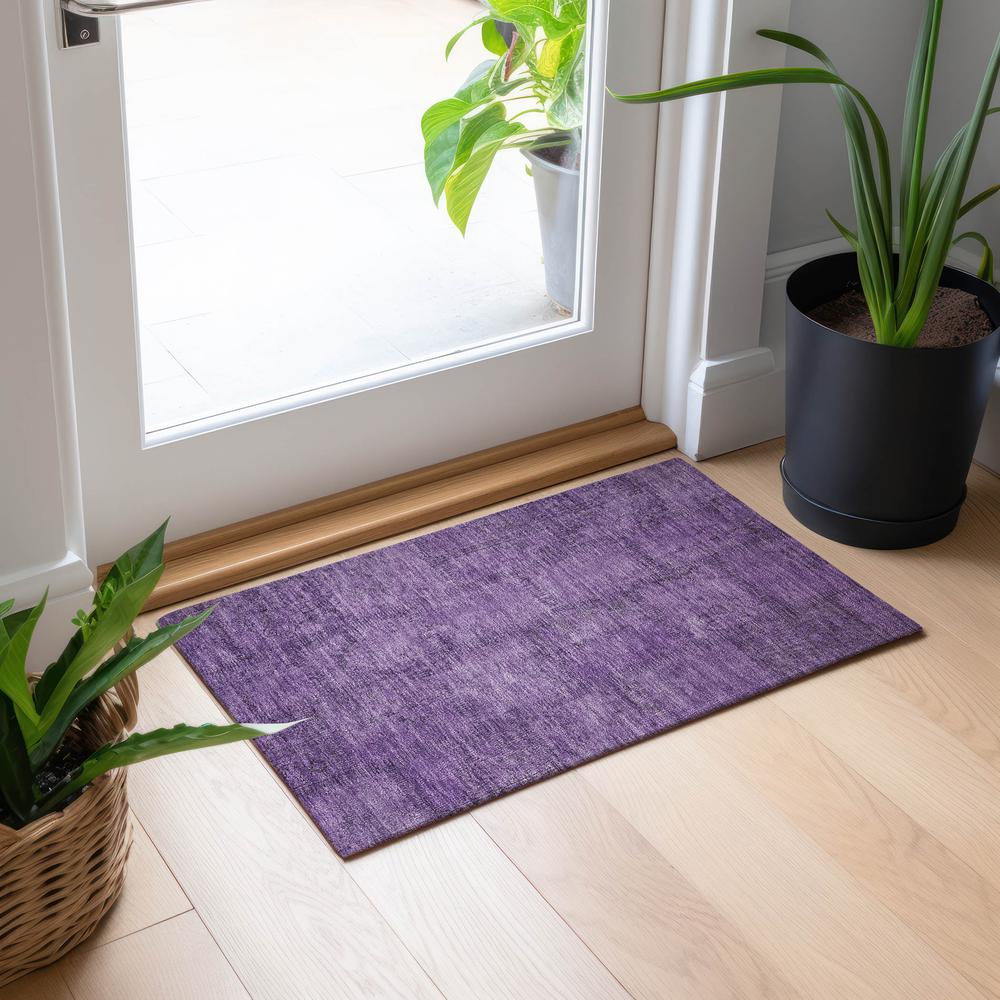 Chantille ACN685 Purple 1'8" x 2'6" Rug. Picture 6