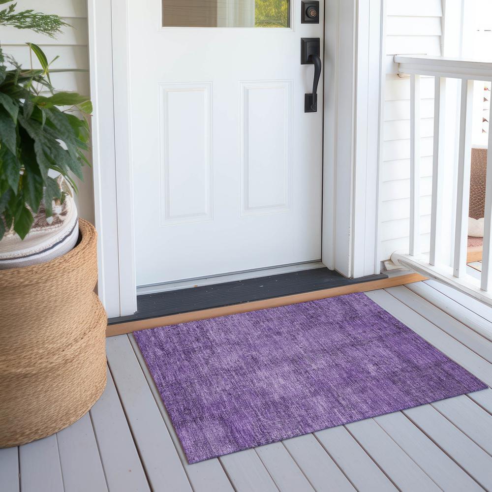 Chantille ACN685 Purple 1'8" x 2'6" Rug. Picture 7
