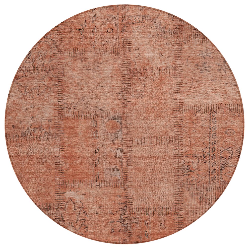 Chantille ACN685 Orange 8' x 8' Rug. Picture 1
