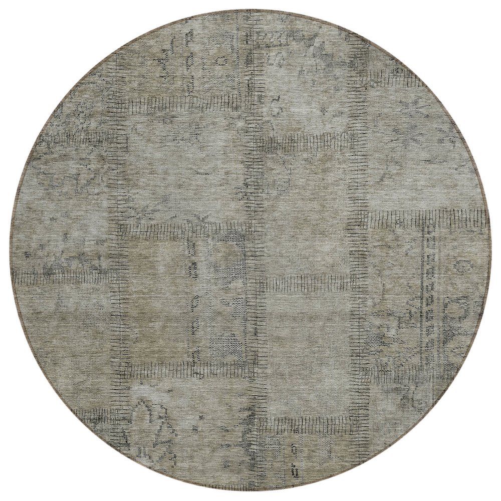 Chantille ACN685 Brown 8' x 8' Rug. Picture 1