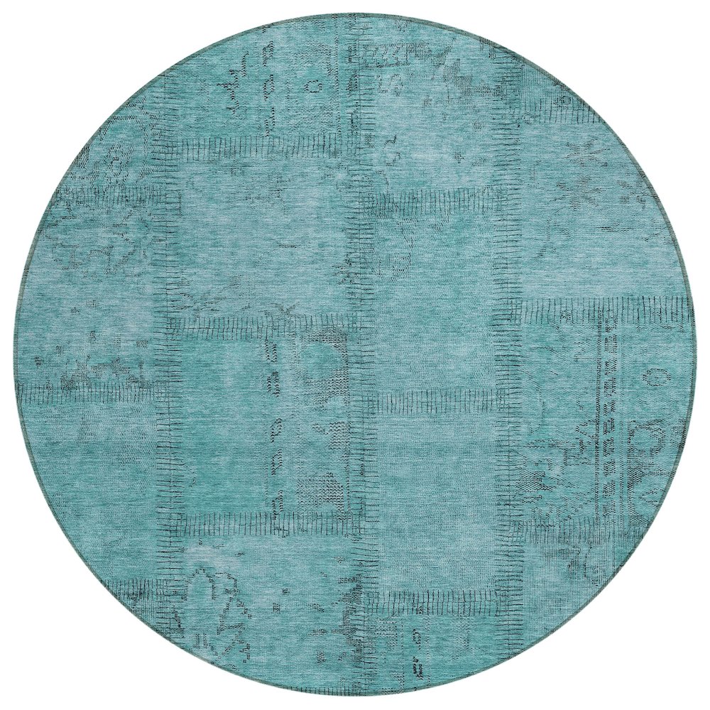 Chantille ACN685 Teal 8' x 8' Rug. Picture 1