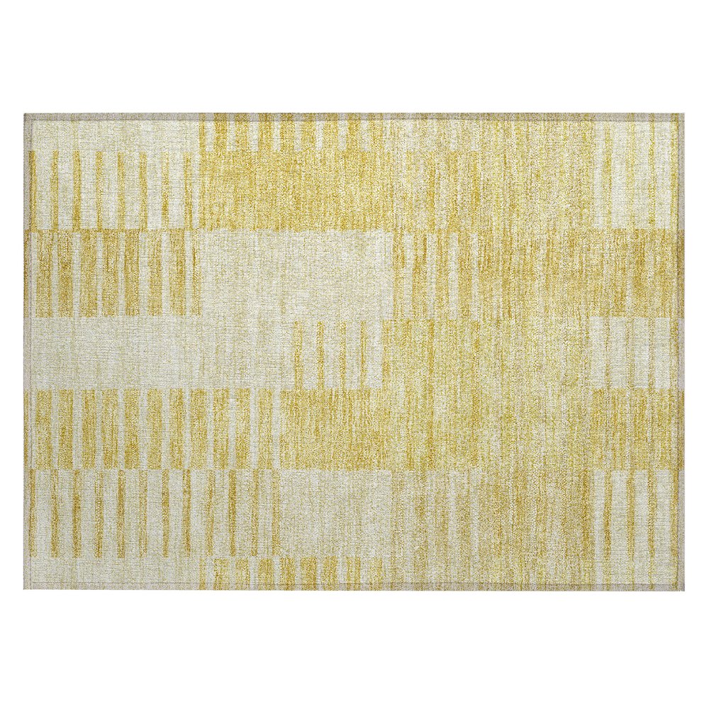 Chantille ACN686 Gold 1'8" x 2'6" Rug. Picture 1
