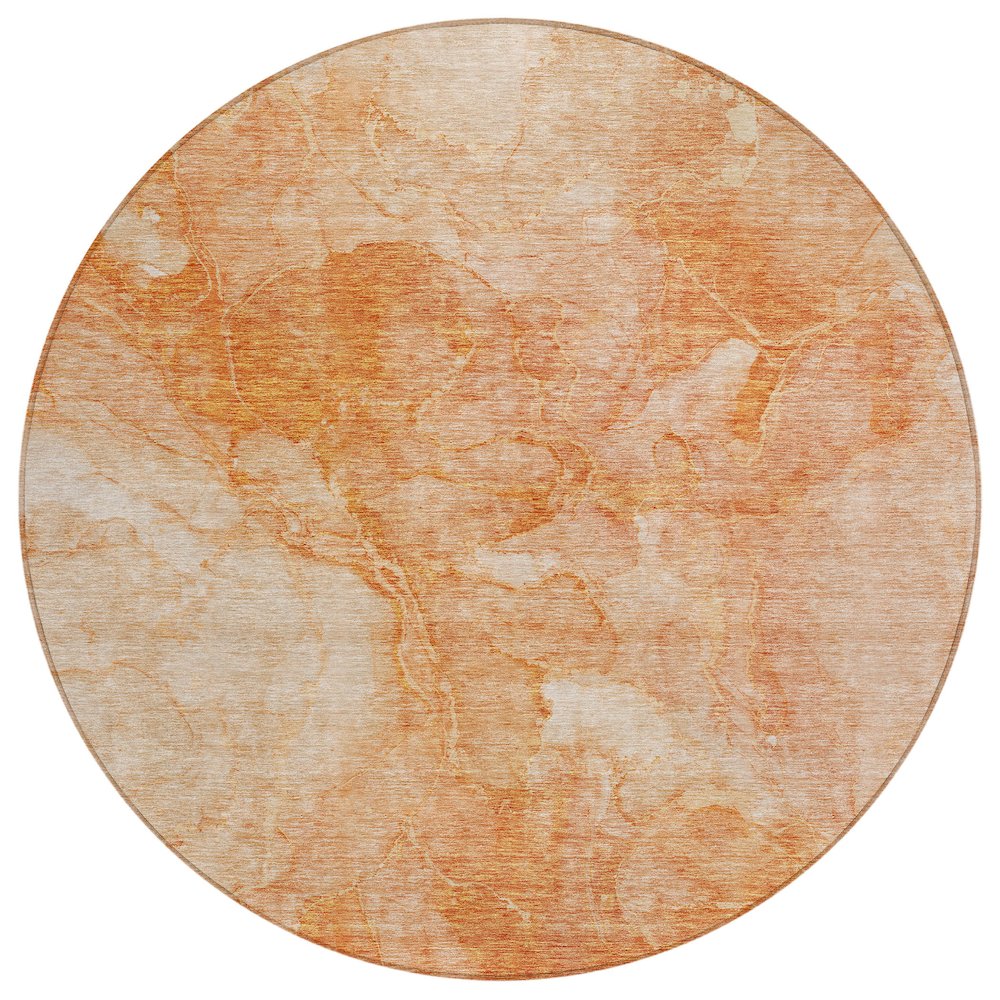 Chantille ACN688 Orange 8' x 8' Rug. Picture 1