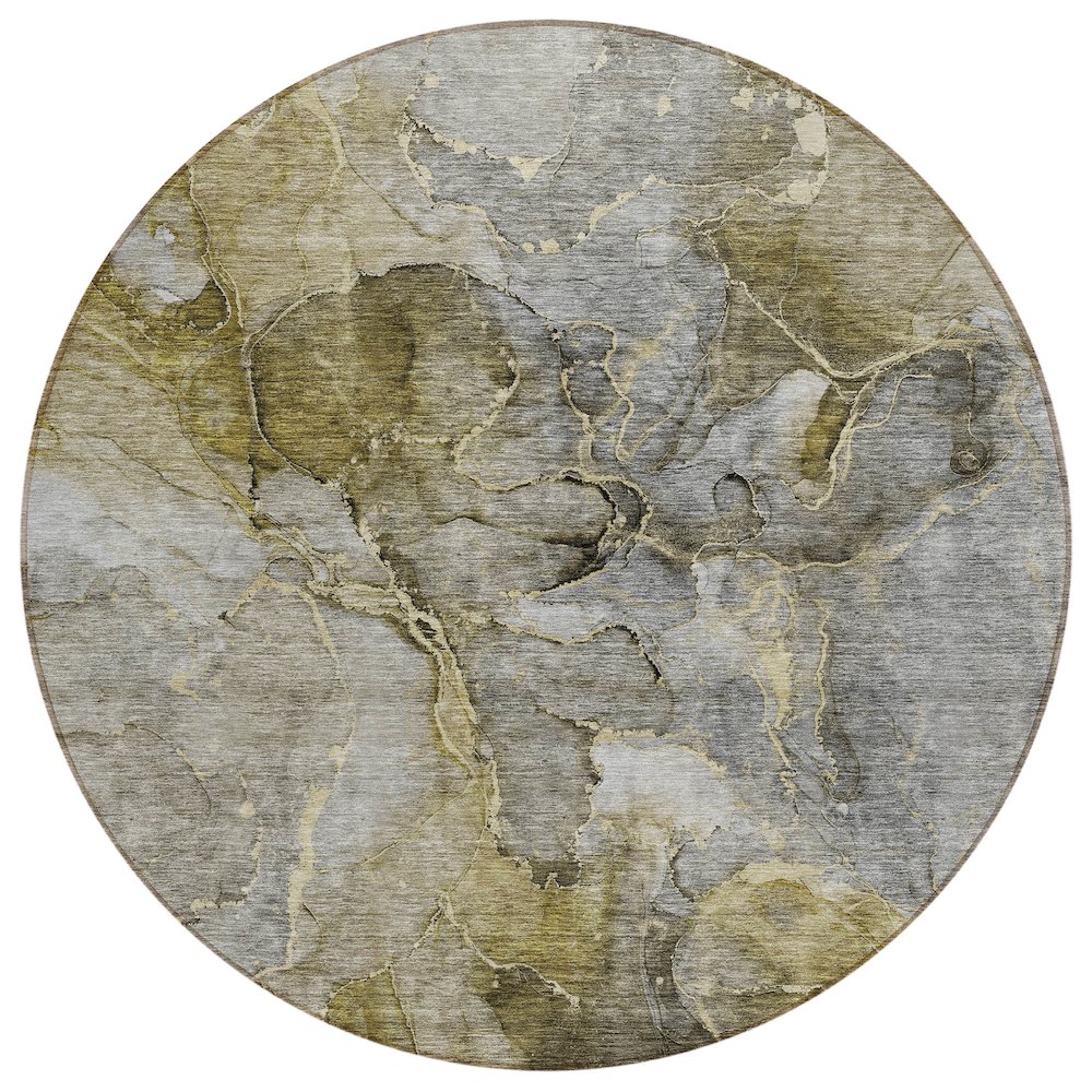 Chantille ACN689 Brown 8' x 8' Rug. Picture 1