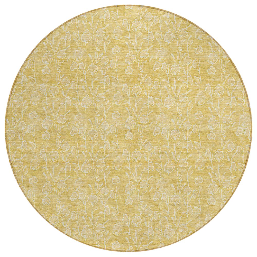 Chantille ACN691 Gold 8' x 8' Rug. Picture 1