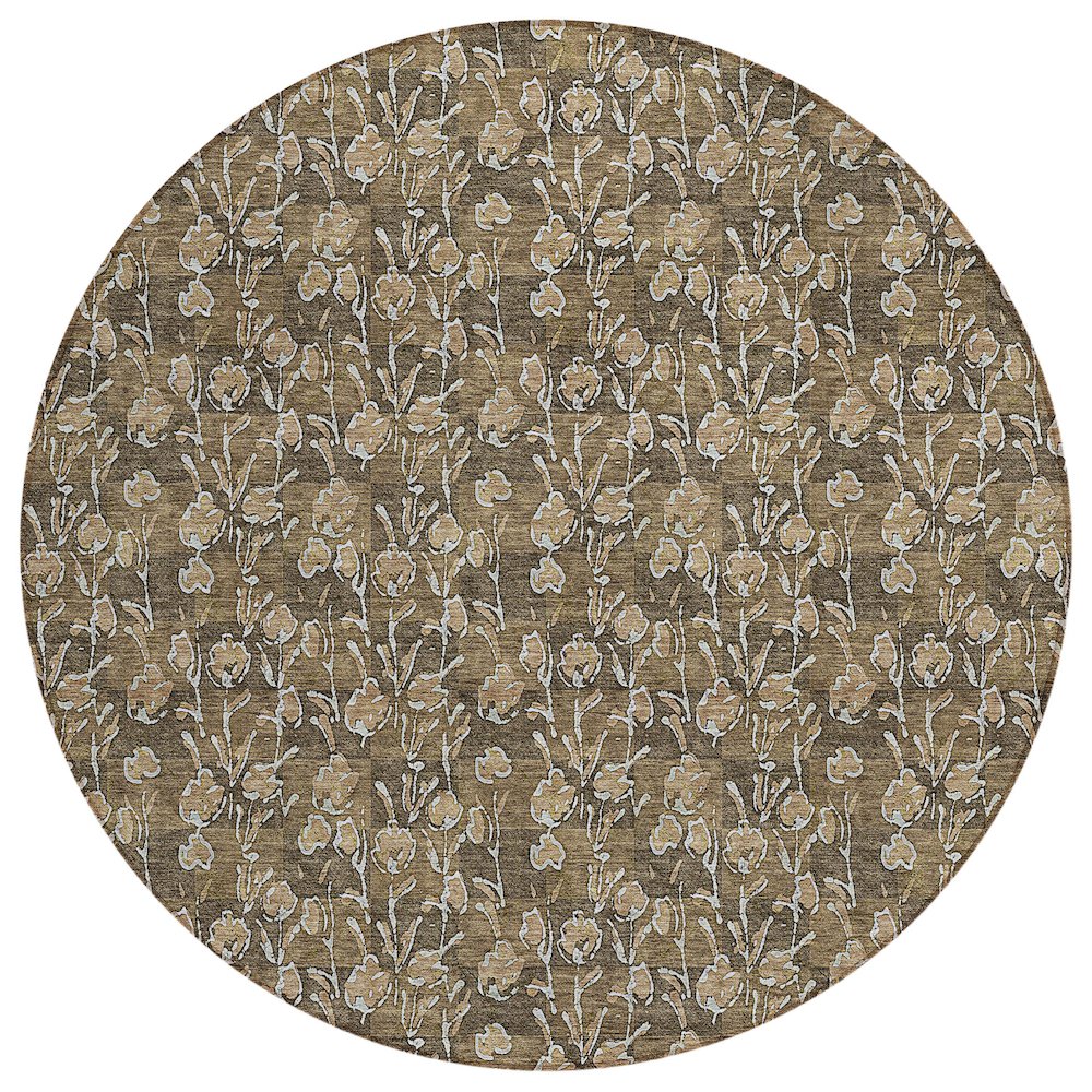 Chantille ACN692 Brown 8' x 8' Rug. Picture 1