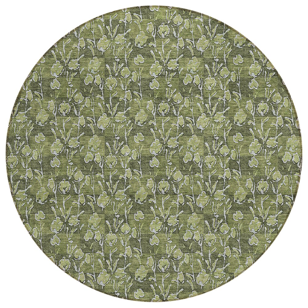Chantille ACN692 Green 8' x 8' Rug. Picture 1