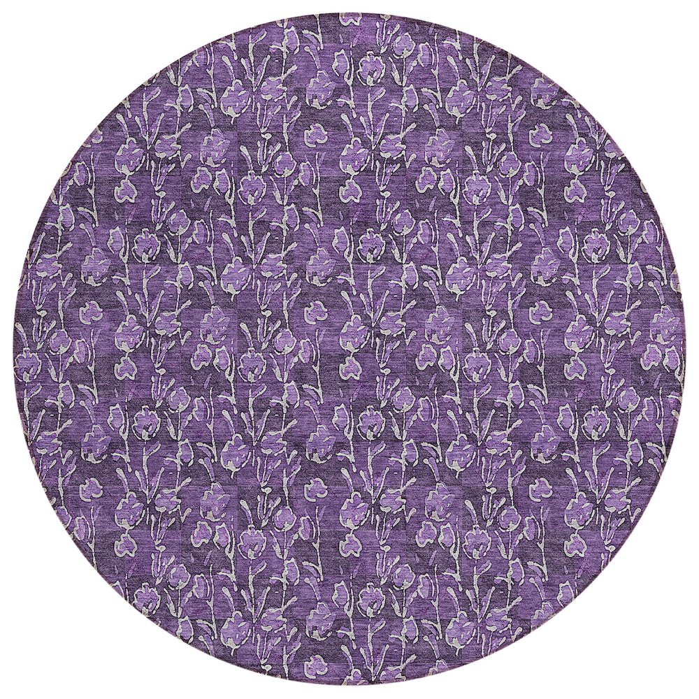 Chantille ACN692 Purple 8' x 8' Rug. Picture 1
